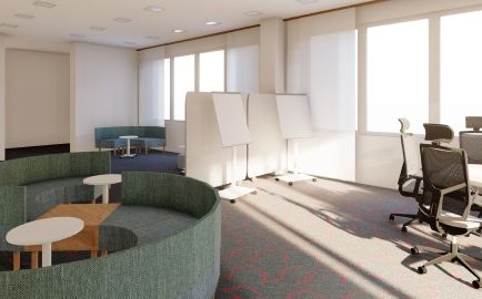 Vizualizace ergonomicky přívětivého coworku