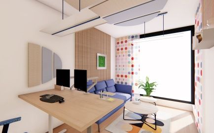 Domáci prostor s ergonomickým vybavením